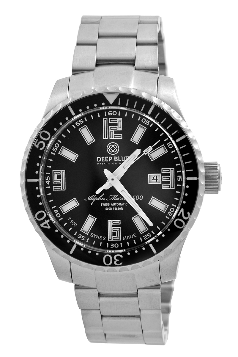 Часы Deep Blue Alpha Marine T 100 AMT100BLKBLK